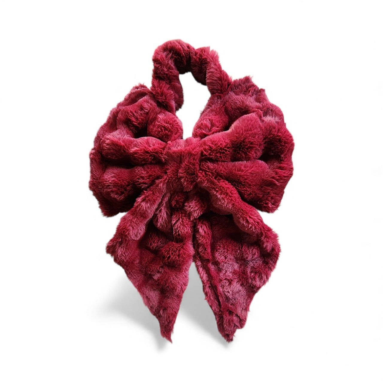 Giant Bow Bag Purse - Wine