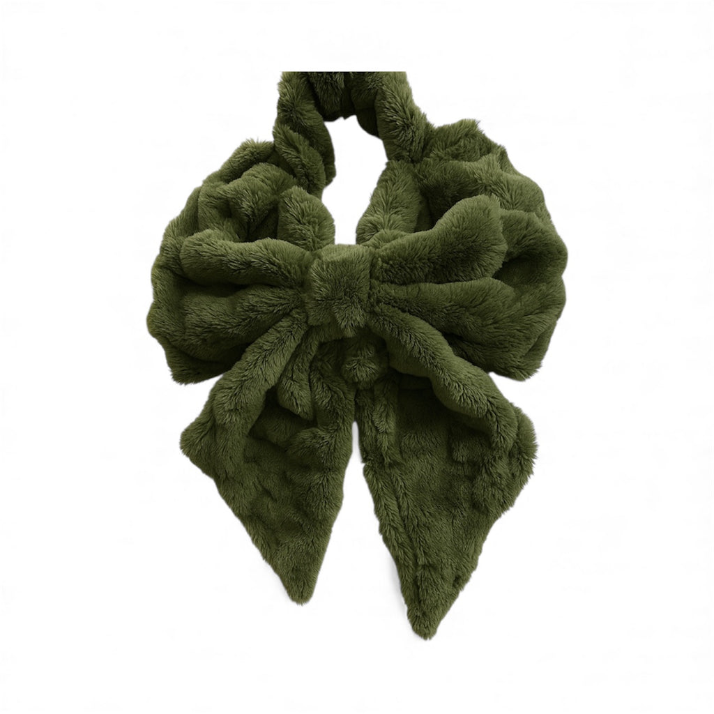 Giant Bow Bag Purse - Moss