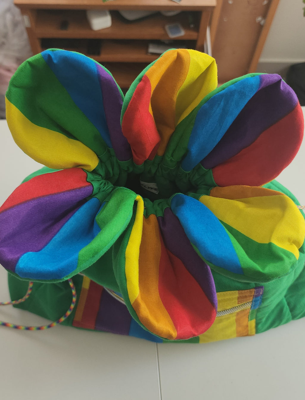 Pink Rainbow Cinch Bag