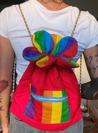 Red Rainbow Cinch Bag